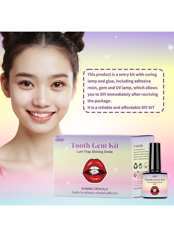 LUNOON DIY Tooth Gem Kit – 120 Sparkling Crystals for Teeth, Fashionable Tooth Jewelry Starter Kit, Professional Teeth Gems Kit for Personal Style - Image 3